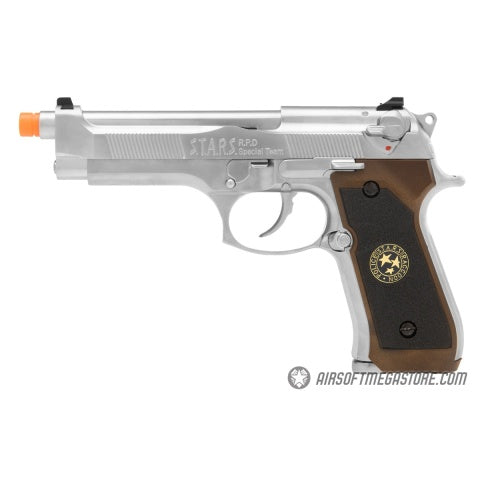 WE Tech RPD Biohazard Samurai Edge M92 GBB Pistol - (Silver)