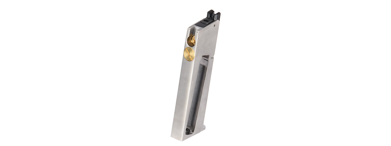 WE Tech Gen2 Full-Metal 1911 GBB Pistol Magazine, Chrome