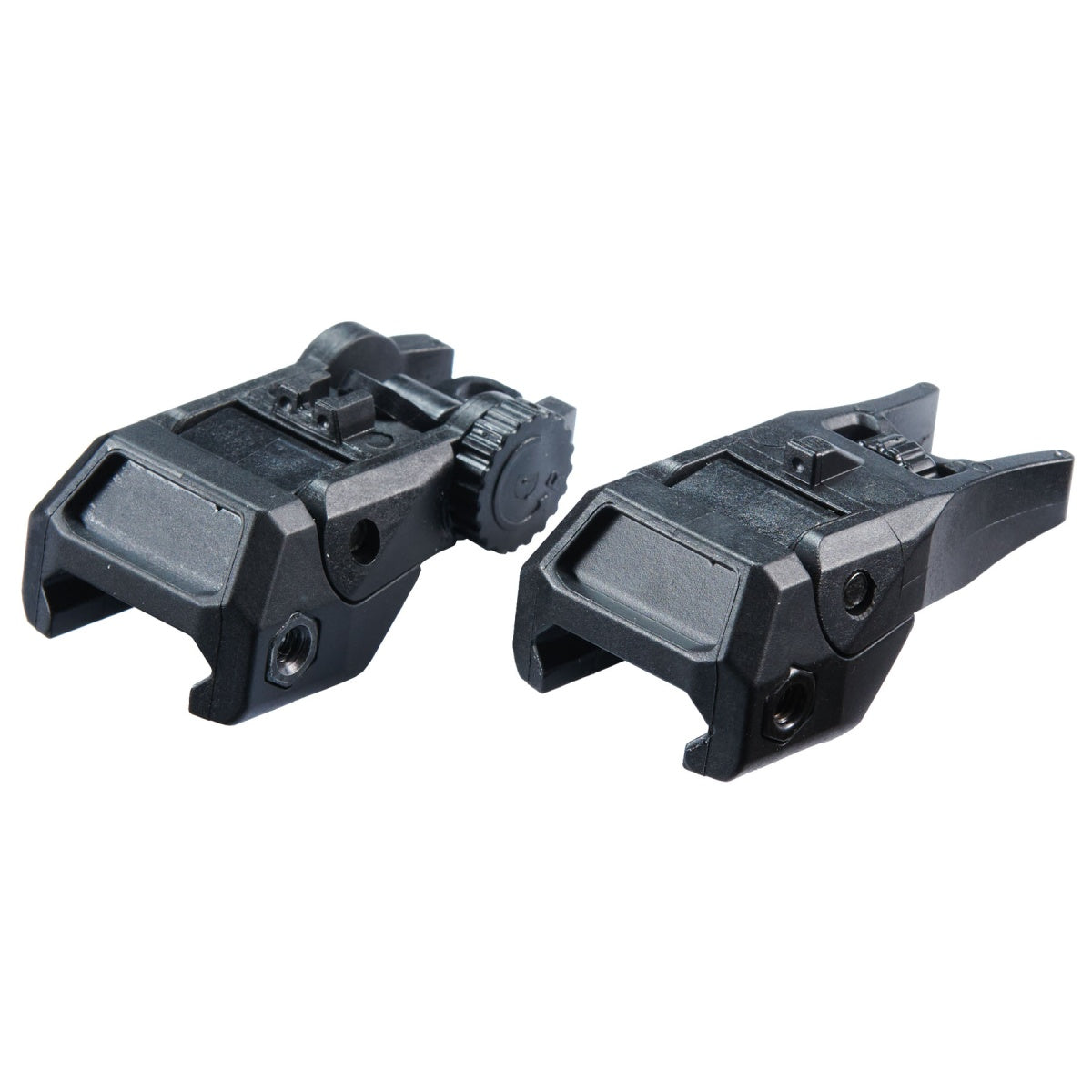 Well Pro WG13 Series Flip Up Sight Set for Airsoft Rifles - (Black)