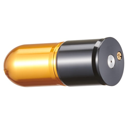 Lancer Tactical CNC Aluminum Airsoft 40mm Green Gas Grenade Shell (Color: Gold / Black)