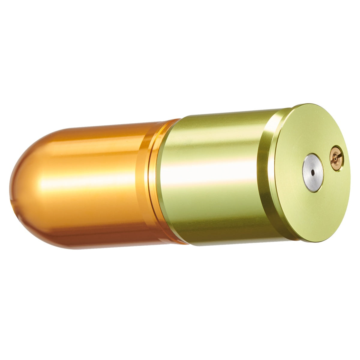 Lancer Tactical CNC Aluminum Airsoft 40mm Green Gas Grenade Shell (Color: Gold / Green)