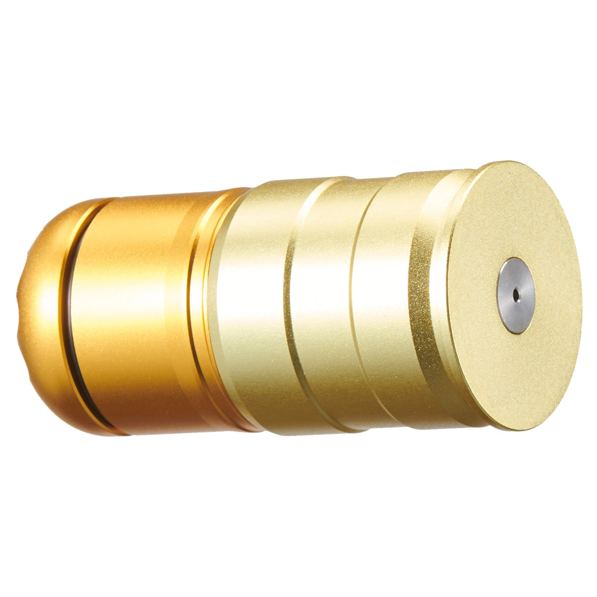 Lancer Tactical 96 Round CNC Aluminum Airsoft 40mm Green Gas Grenade Shell (Color: Gold / Green)