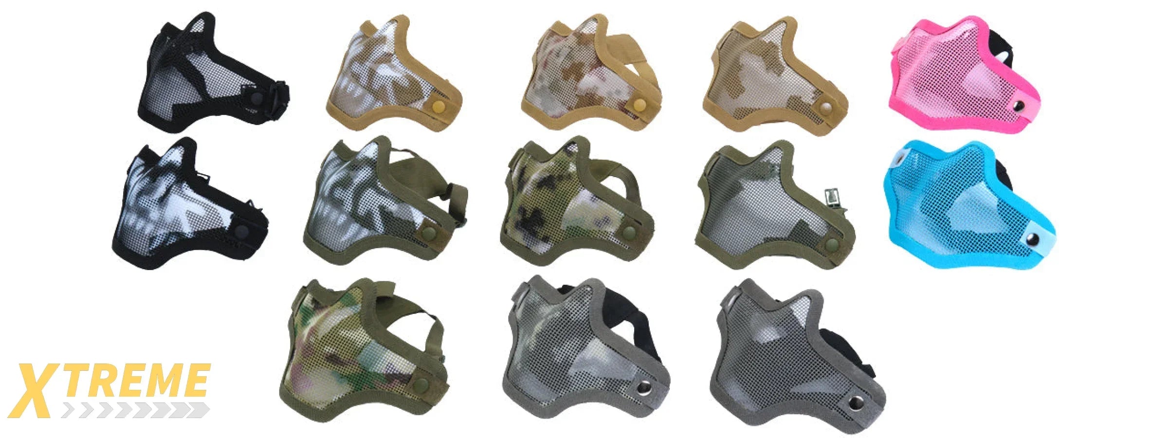 AC-103GH METAL MESH HALF MASK (OD GREEN) HELMET VERSION