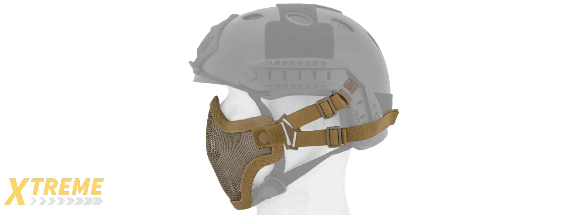 AC-103GH METAL MESH HALF MASK (OD GREEN) HELMET VERSION