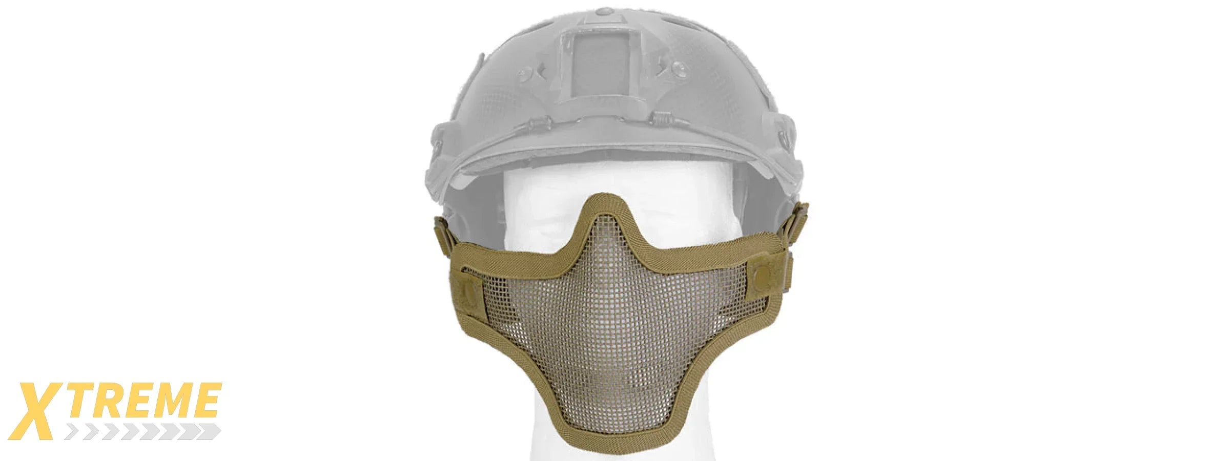 AC-103TH METAL MESH HALF MASK (TAN) HELMET VERSION