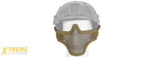 AC-103TH METAL MESH HALF MASK (TAN) HELMET VERSION