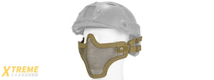 AC-103TH METAL MESH HALF MASK (TAN) HELMET VERSION
