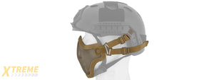 AC-103BH METAL MESH HALF MASK (BLACK) HELMET VERSION