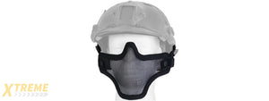 AC-103BH METAL MESH HALF MASK (BLACK) HELMET VERSION