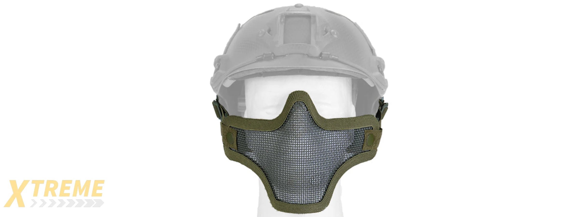 AC-103GH METAL MESH HALF MASK (OD GREEN) HELMET VERSION