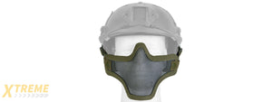 AC-103GH METAL MESH HALF MASK (OD GREEN) HELMET VERSION