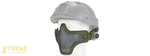 AC-103GH METAL MESH HALF MASK (OD GREEN) HELMET VERSION