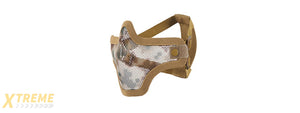 AC-103JD METAL MESH HALF MASK (JUNGLE DIGITAL CAMO) DOUBLE STRAP VERSION