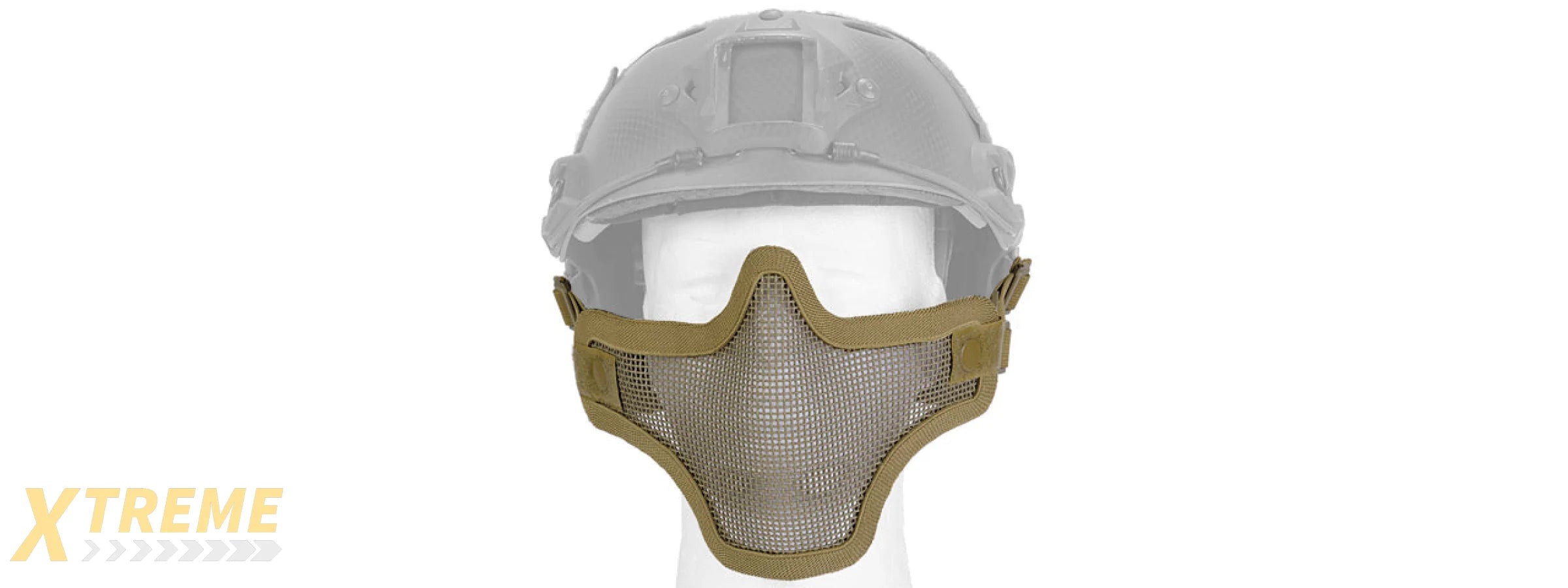 AC-103TH METAL MESH HALF MASK (TAN) HELMET VERSION