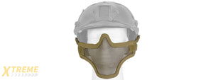 AC-103TH METAL MESH HALF MASK (TAN) HELMET VERSION