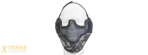 AC-108A METAL MESH HALF MASK w/EAR PROTECTION (ACU)