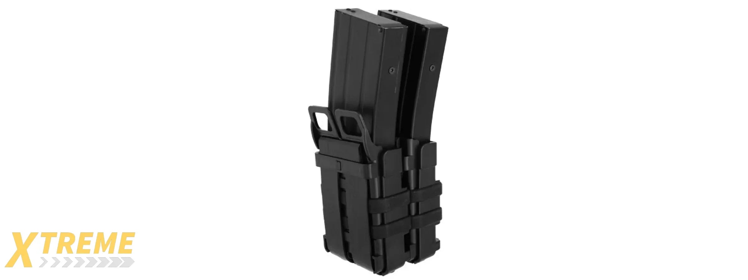 AC-213B QUICK DOUBLE M4 MAGAZINE POUCH (COLOR: BLACK)