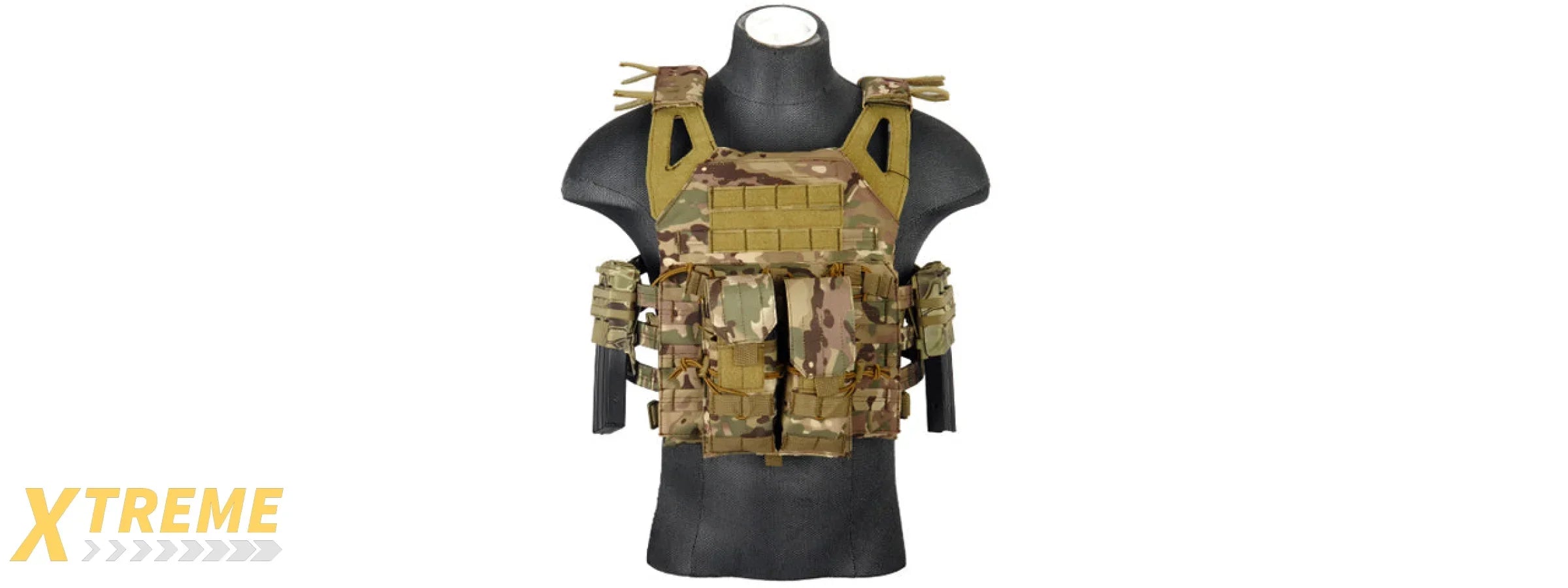 AC-213B QUICK DOUBLE M4 MAGAZINE POUCH (COLOR: BLACK)