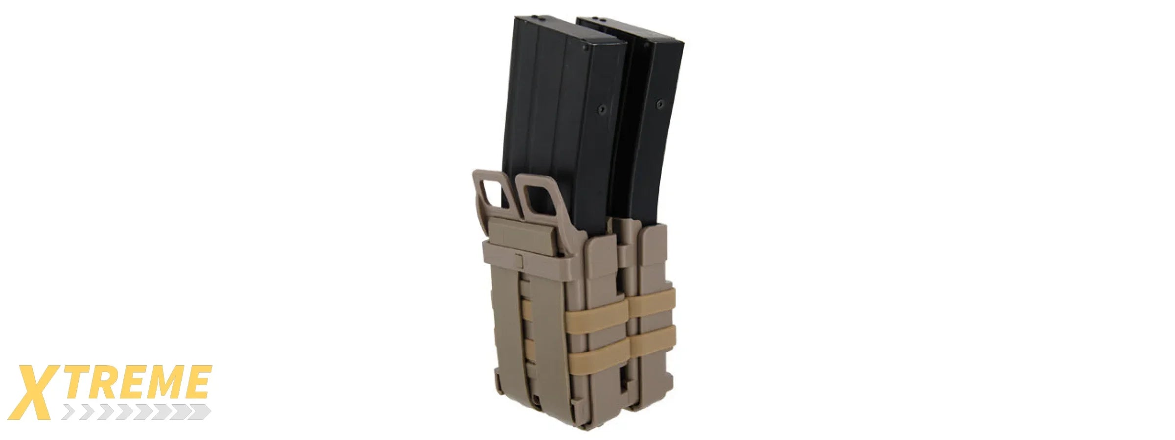 AC-213T QUICK DOUBLE M4 MAGAZINE POUCH (COLOR: TAN)