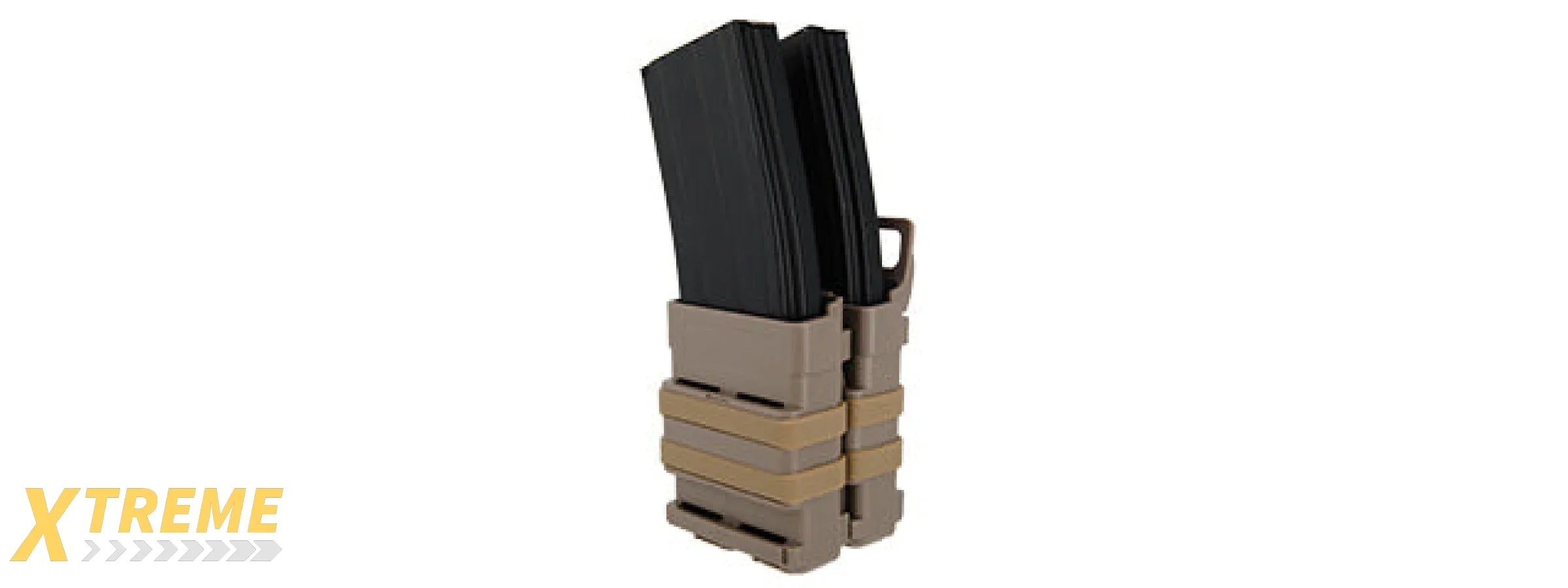 AC-213T QUICK DOUBLE M4 MAGAZINE POUCH (COLOR: TAN)