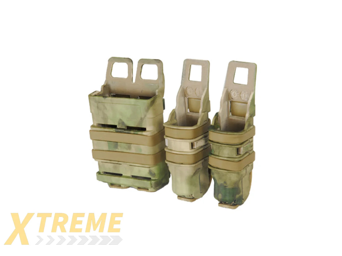 AC-214F QUICKmAG SINGLE RIFLE MAG + TWIN PISTOL MAG POUCH (COLOR: AT-FG)