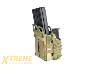 AC-214F QUICKmAG SINGLE RIFLE MAG + TWIN PISTOL MAG POUCH (COLOR: AT-FG)