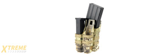 AC-214H QUICKmAG SINGLE RIFLE MAG + TWIN PISTOL MAG POUCH (COLOR: HLD)
