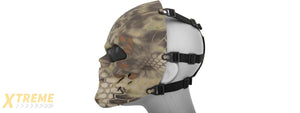 AC-319M VILLAIN SKULL MESH FACE MASK (MANDRAKE)