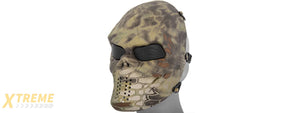 AC-319M VILLAIN SKULL MESH FACE MASK (MANDRAKE)