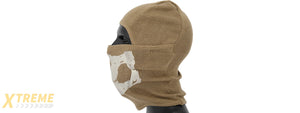 AC-381DE TACTICAL WINTER GLOW-IN-DARK SKULL BALACLAVA (COLOR: DARK EARTH)