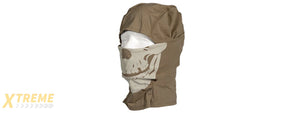 AC-383G GLOW-IN-DARK SKULL BALACLAVA SHORT VERSION (COLOR: OD GREEN)