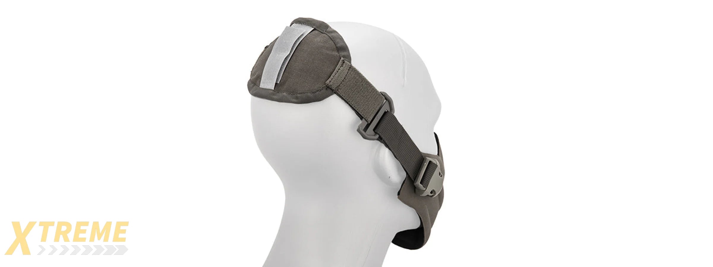 AC-388G NEOPRENE HARD FOAM HALF MASK (GRAY)