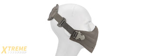 AC-388G NEOPRENE HARD FOAM HALF MASK (GRAY)