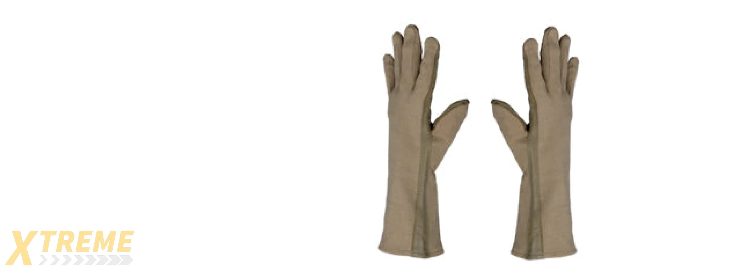AC-4459X LEATHER NOMEX FLIGHT GLOVES, TAN - SIZE: XL