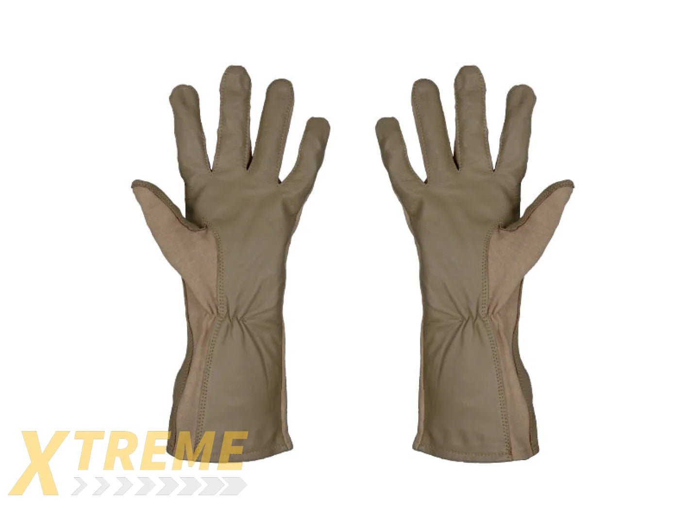AC-4459X LEATHER NOMEX FLIGHT GLOVES, TAN - SIZE: XL