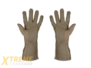 AC-4459X LEATHER NOMEX FLIGHT GLOVES, TAN - SIZE: XL