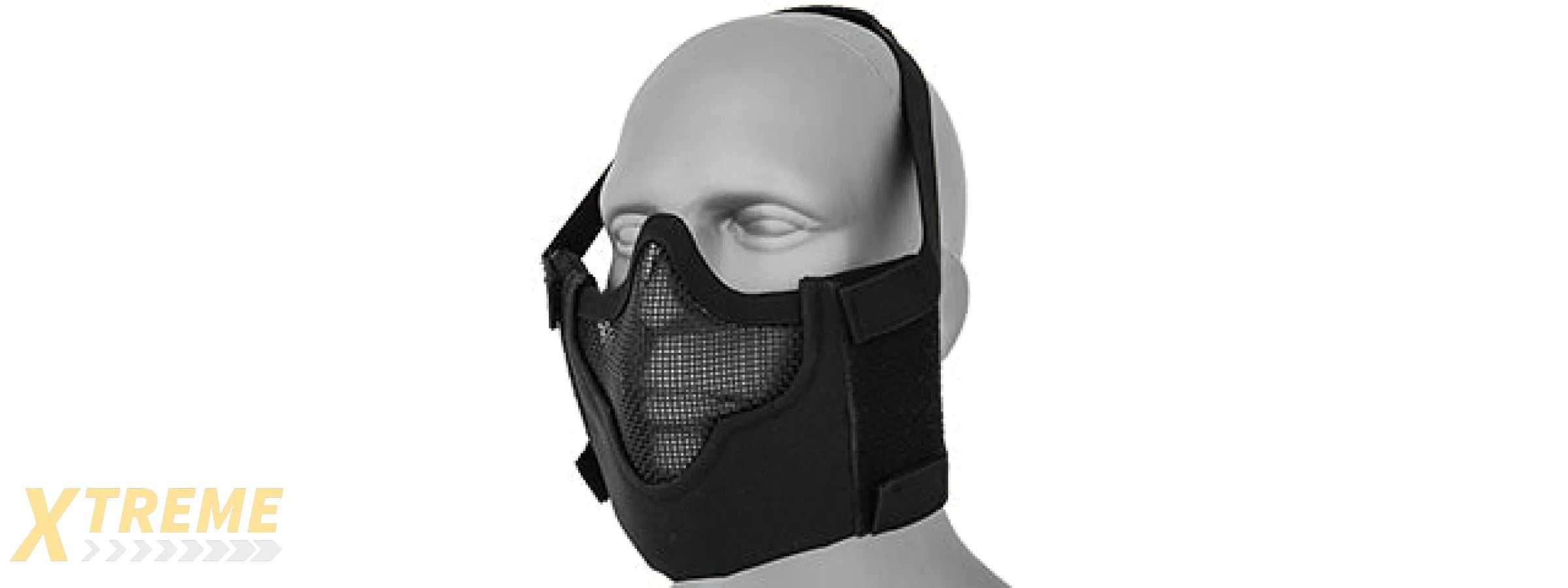 AC-473B V8 MESH HALF FACE MASK (BLACK)