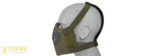 AC-473G V8 MESH HALF FACE MASK (OD GREEN)