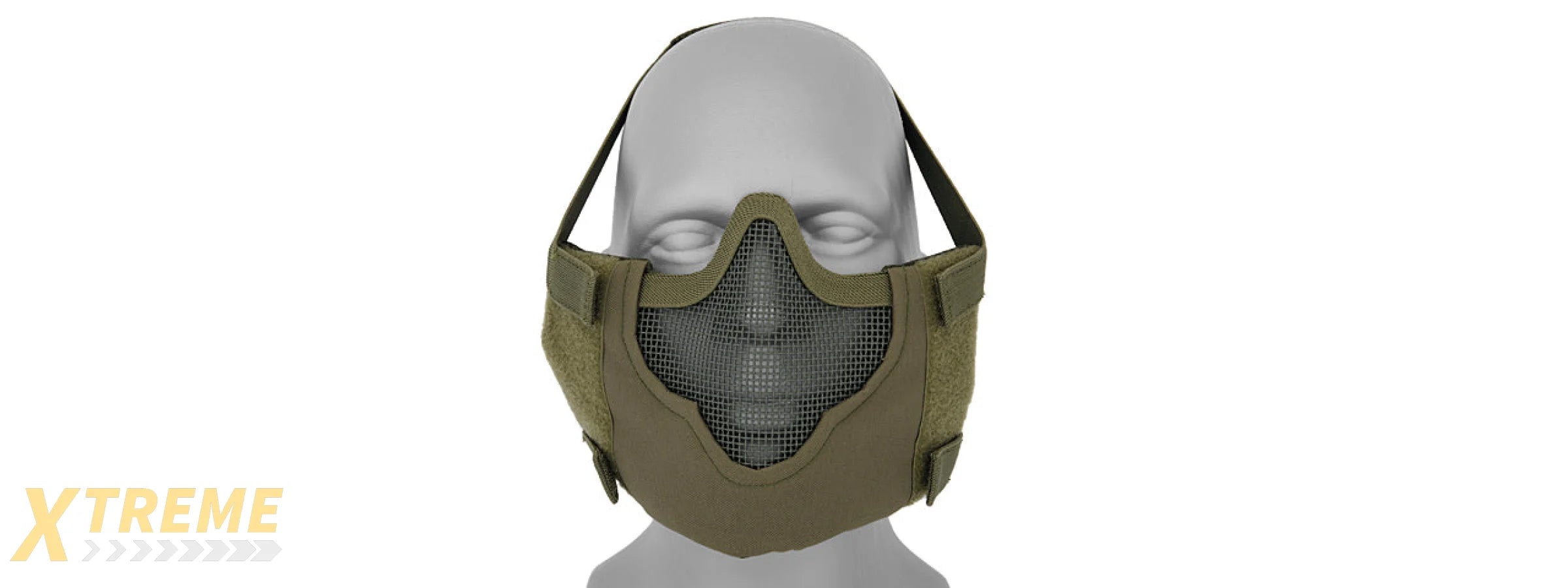 AC-473G V8 MESH HALF FACE MASK (OD GREEN)