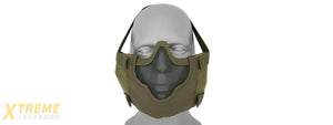 AC-473G V8 MESH HALF FACE MASK (OD GREEN)