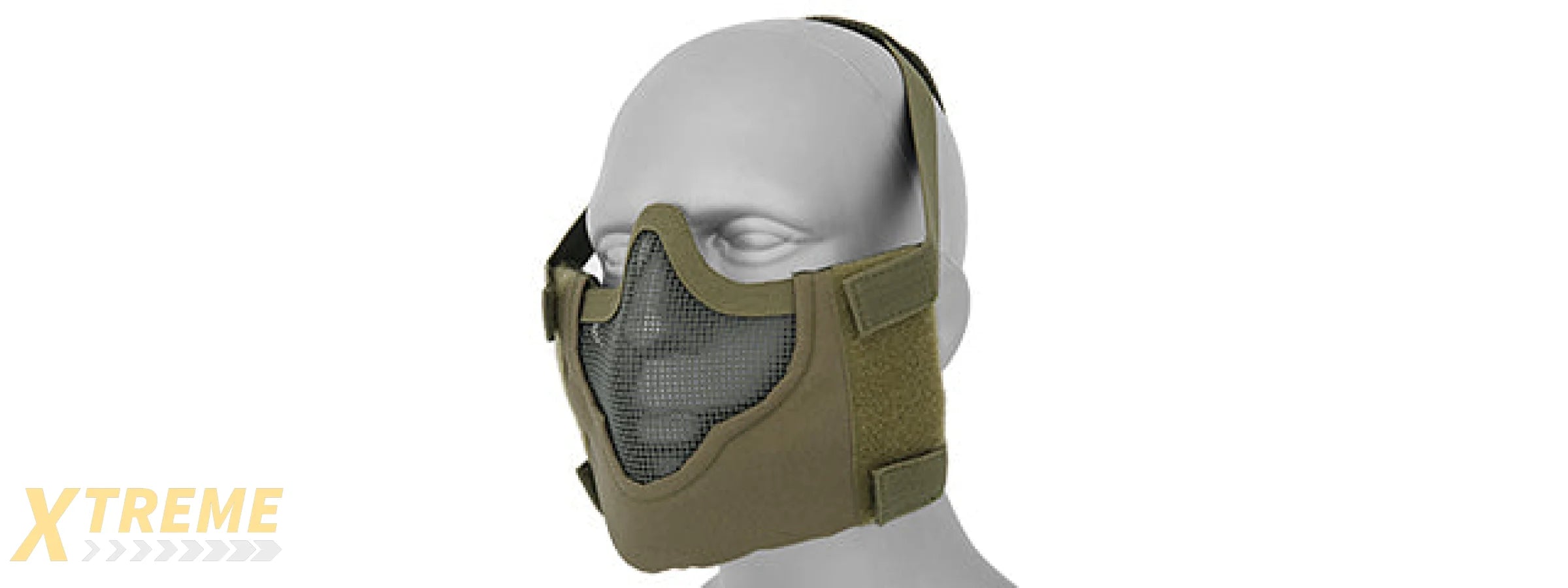 AC-473G V8 MESH HALF FACE MASK (OD GREEN)