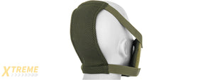 AC-473W V8 MESH HALF FACE MASK (WOODLAND CAMO)