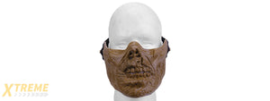 AC-474DB HALF FACE ZOMBIE SKULL MASK (DRIED BONE)