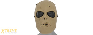 AC-475T MESH SCARRED SKULL MASK (TAN)
