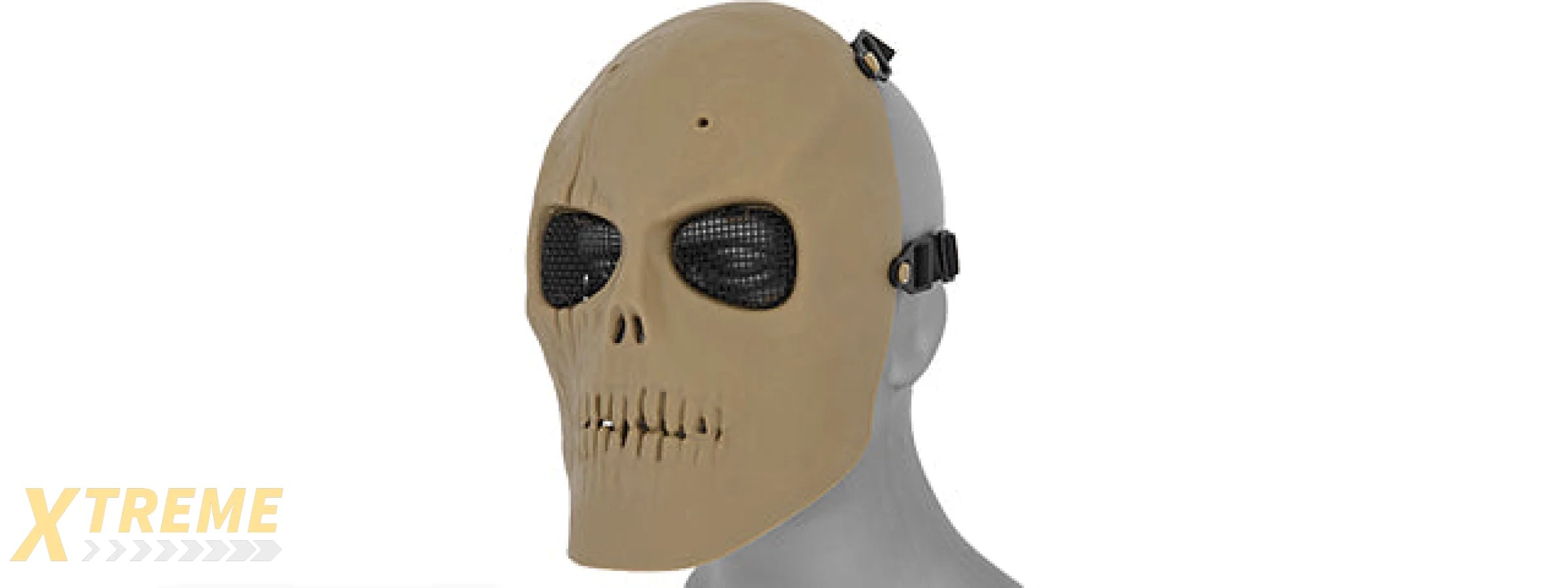 AC-475T2 MESH SCARRED SKULL MASK (TAN) VER.2