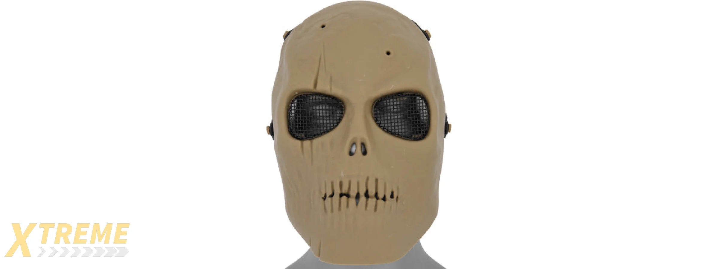 AC-475T2 MESH SCARRED SKULL MASK (TAN) VER.2