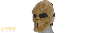 AC-476DB VILLAIN SKULL MESH FACE MASK (DRIED BONE)