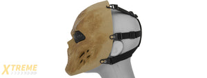 AC-476DB VILLAIN SKULL MESH FACE MASK (DRIED BONE)