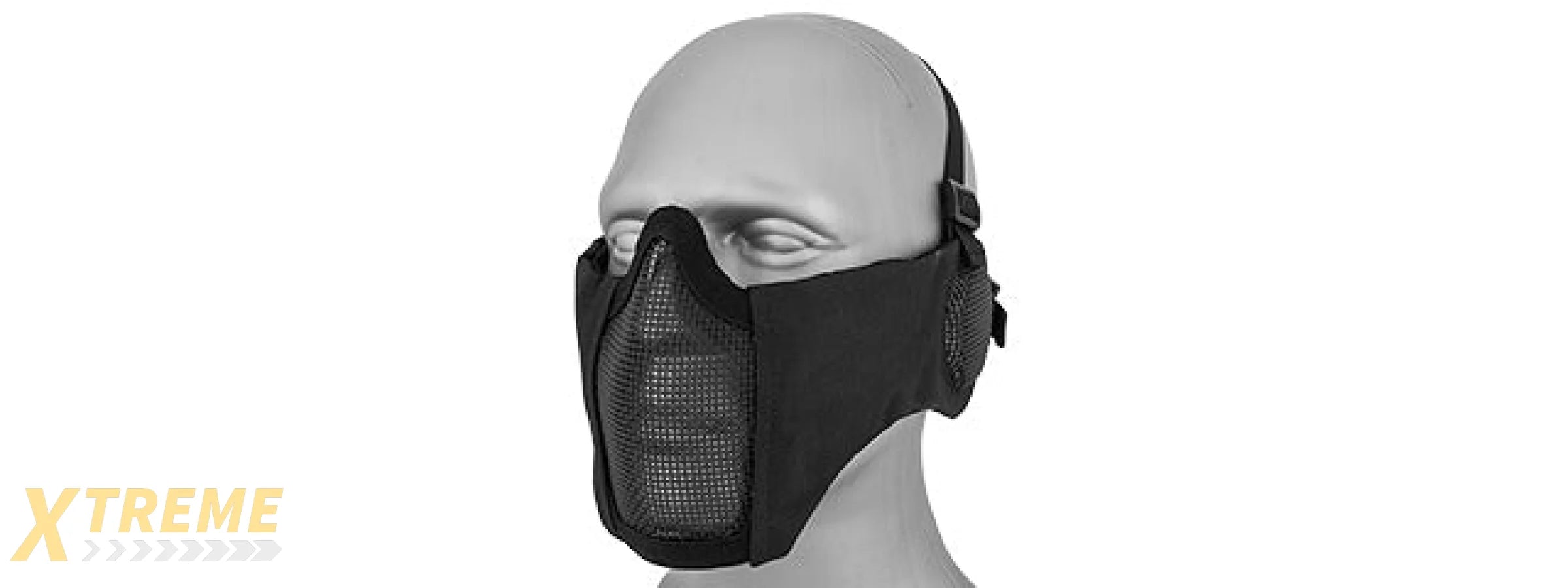 AC-643B TACTICAL ELITE FACE AND EAR PROTECTIVE MASK (BLACK)
