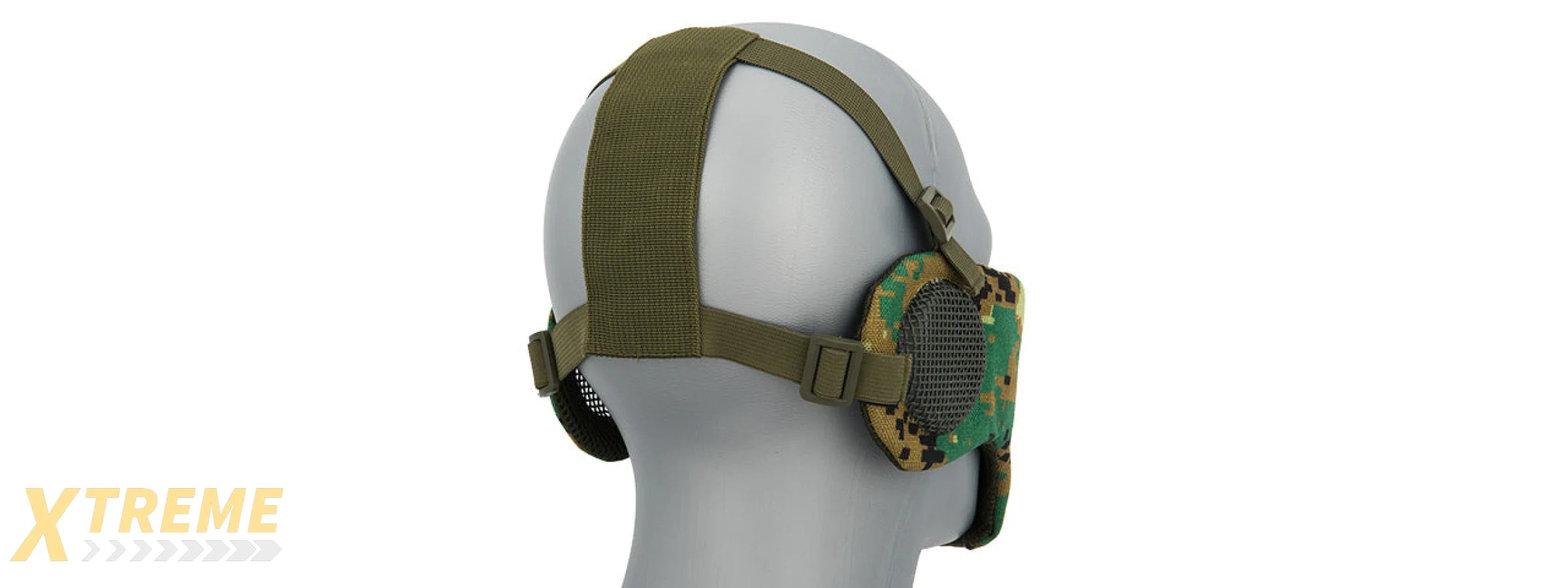 AC-643WD TACTICAL ELITE FACE AND EAR PROTECTIVE MASK (WOODLAND DIGI)